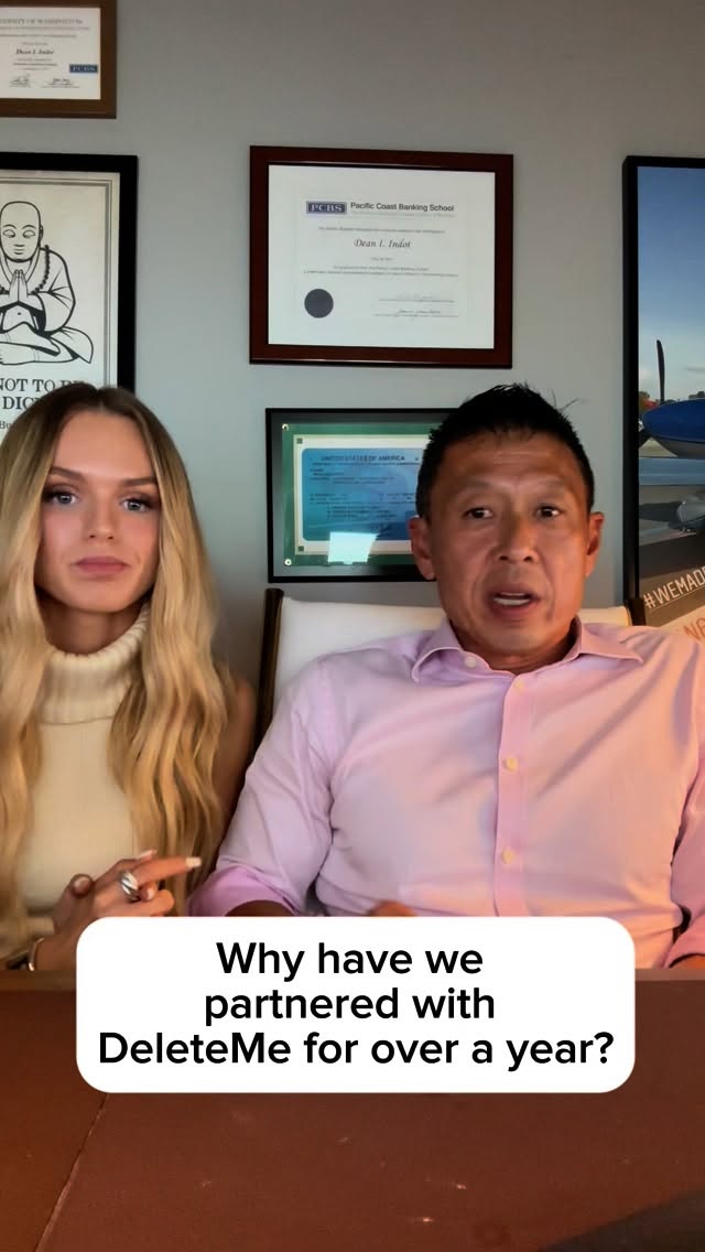 Instagram post by @alexisanddean for DeleteMe. Caption reads: One year with @joindeleteme! Use code....