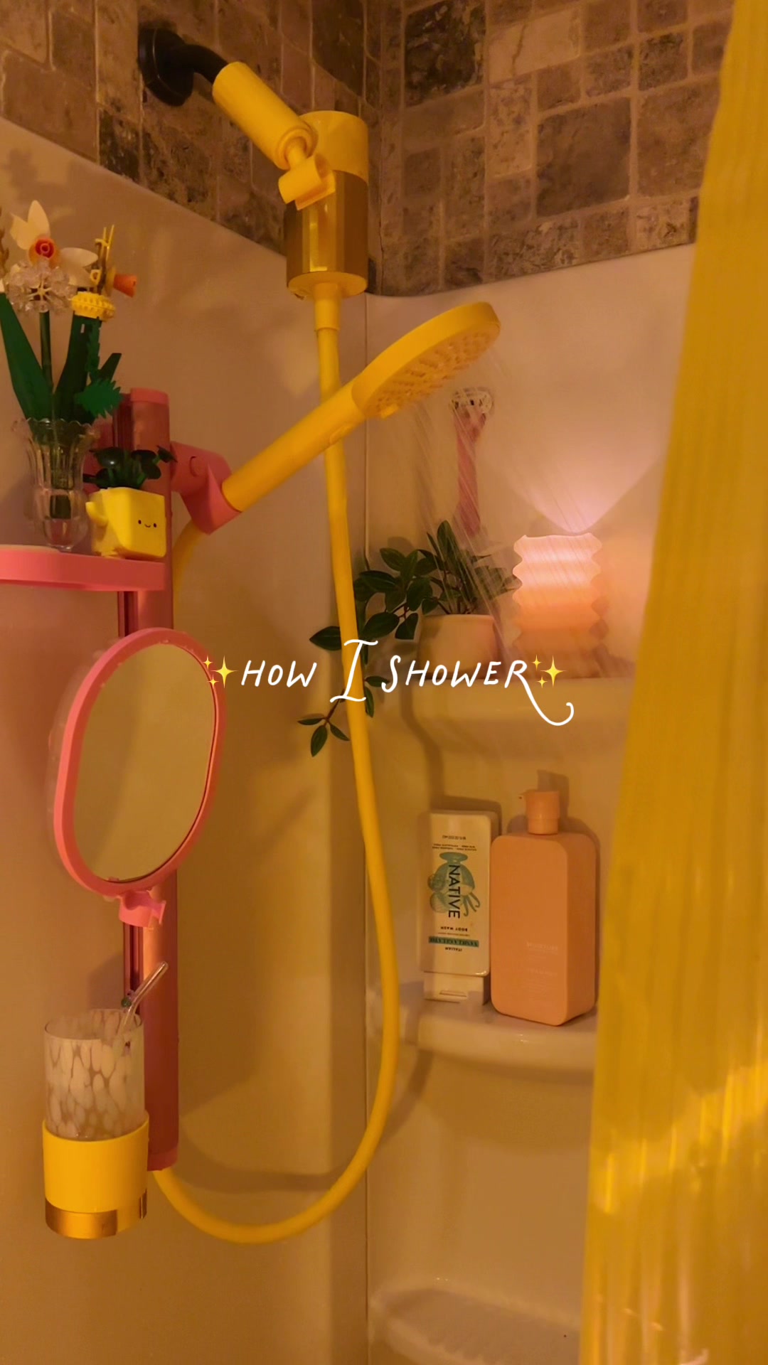 TikTok post by @_lilybutler_ for MONDAY Haircare. Caption reads: [...] 🙆🏼‍♀️✨🔗 in bio. @sproos @LEGO....