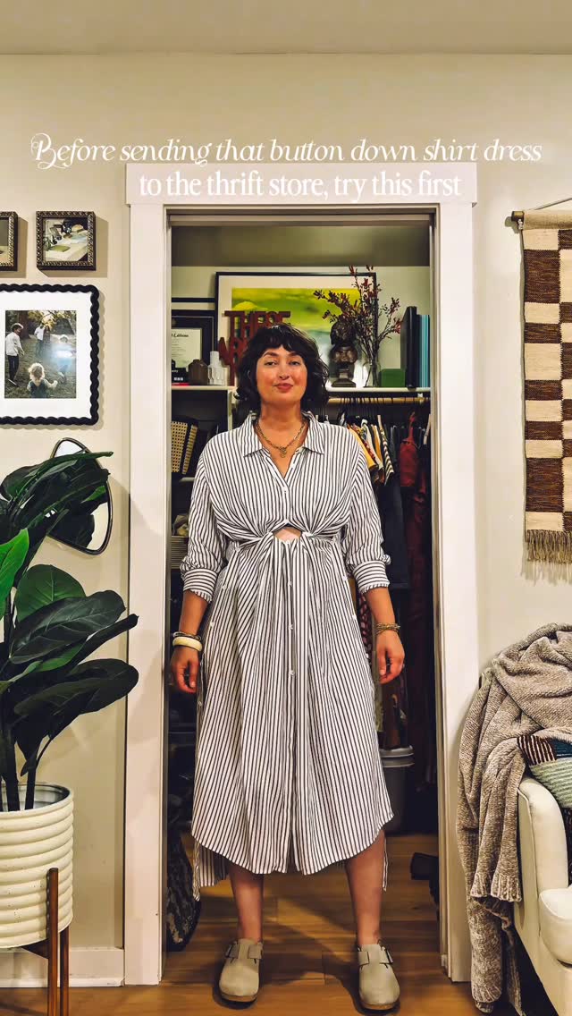 Instagram post by @midsizekimberlyanne for Universal Standard. Caption reads: You’re looking at your closet all wrong 😳

I’m....