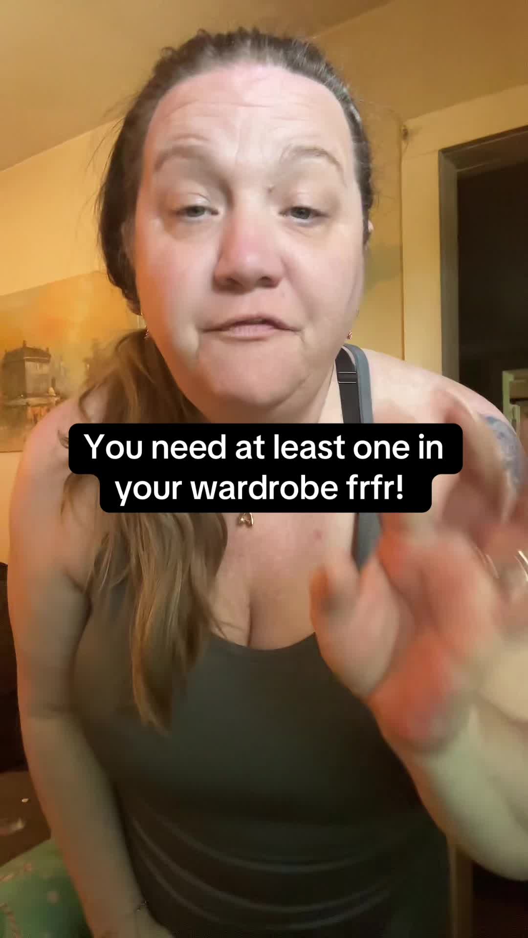 TikTok post by @april_showers__ for ShopHDE. Caption reads: [...] #spandex #noworries #dealsforyoudays....