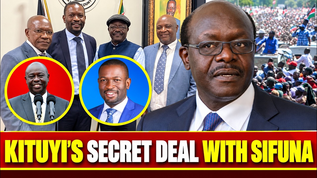 YouTube post by @LeeMakwiny for TubeBuddy. Caption reads: 🔥 "Kalonzo & Rigathi WOKE UP to THIS — Kituyi....