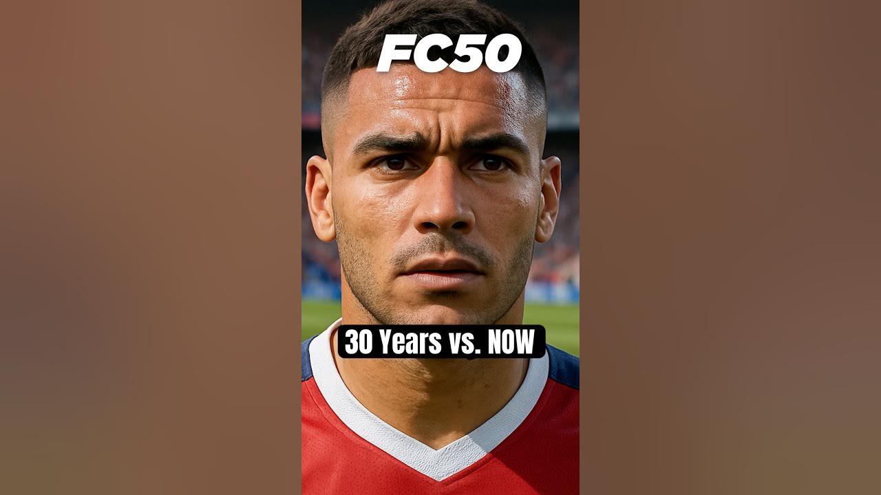 YouTube post by @BFordLancer for Xfinity. Caption reads: FIFA 1996 vs. FC50.
