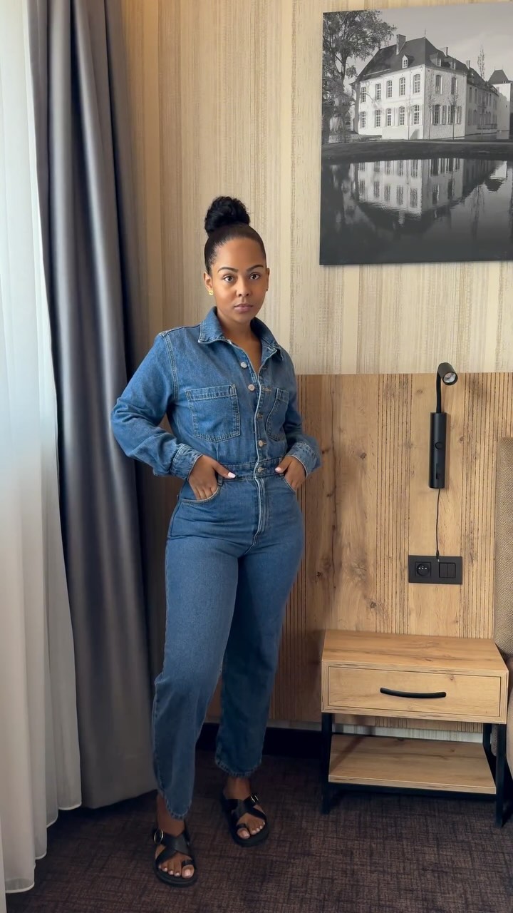 Instagram post by @chendajade for Wehkamp. Caption reads: GRWM with this amazing jumpsuit from @wehkamp....