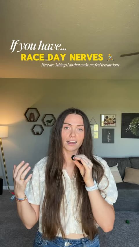 Instagram post by @halliegpatel for COROS. Caption reads: [...] 3. Build out my racing strategy with my....