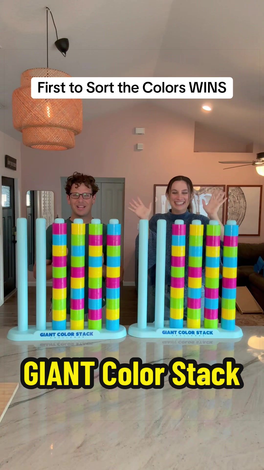 TikTok post by @michael.dicostanzo for What Do You Meme?. Caption reads: Sort the colors but the game is bigger than me....