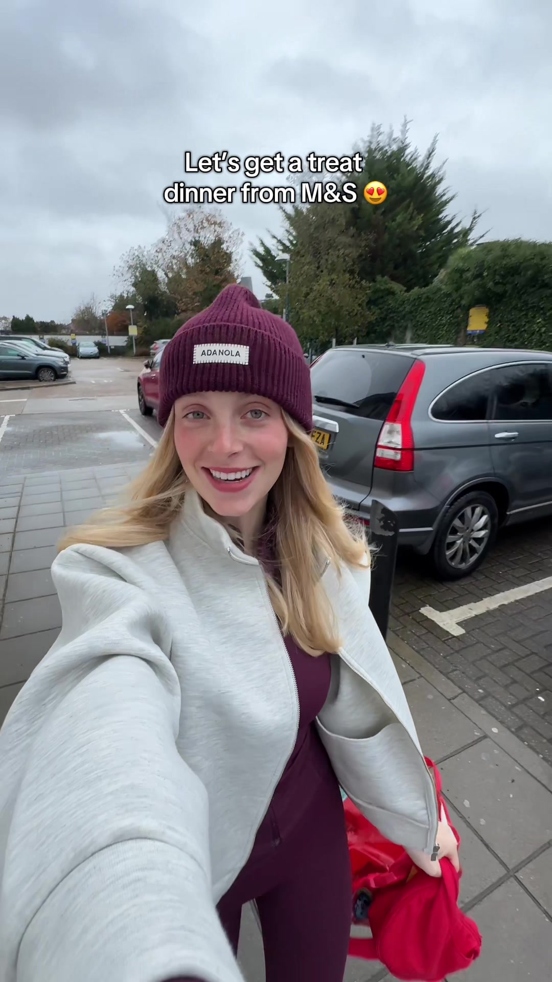 TikTok post by @darcieratcliff for Marks and Spencer. Caption reads: Such a cosy dinner I can’t wait to enjoy this! 🥰 ....