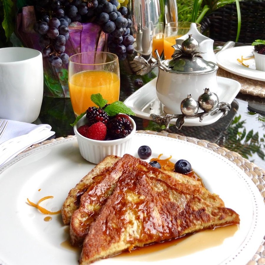 Instagram post by @cristinacooks for Taste of Home. Caption reads: Ok as promised recipe for French toast! My website....