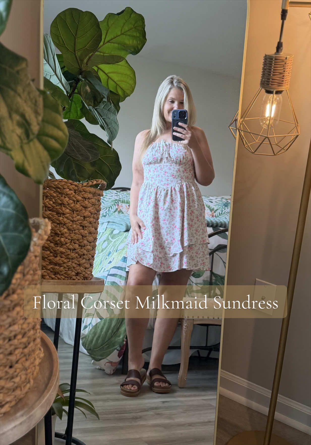TikTok post by @mandylewis87 for Grace Karin US Shop. Caption reads: This corset dress has me swooning @Grace Karin US....