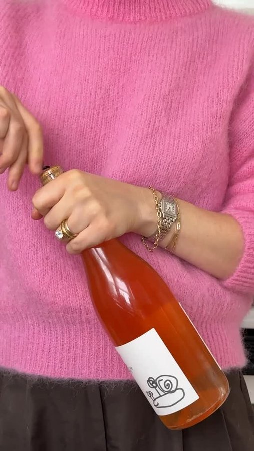 Instagram post by @tessmadalyn for Fable. Caption reads: [...] of wine pairing is pairing the wine with....