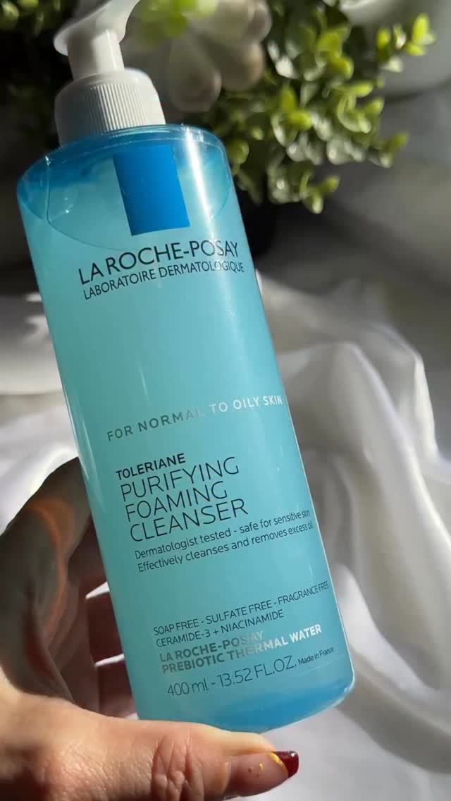 Instagram post by @labeautygirly07 for LaRochePosayUS. Caption reads: One thing we all love is restocking favorites....