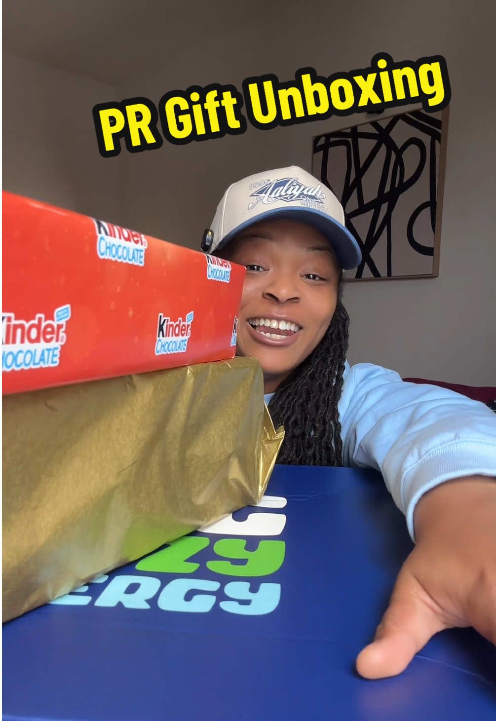 TikTok post by @munchwithdes for Lay's. Caption reads: PR Gift Unboxing: Snack/Food Creator Edition  ....