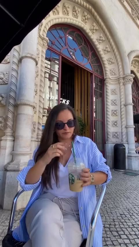 Instagram post by @ruby_eliseee for Nordstrom Rack. Caption reads: Two moods. One style story. 

From a relaxed fit....