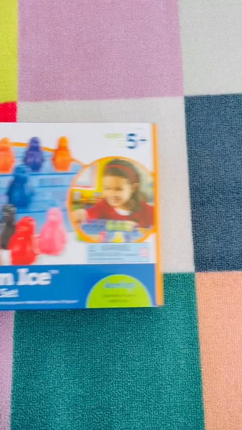 Instagram post by @erikadeane315 for Learning Resources. Caption reads: These @learningresources Penguins on Ice are....