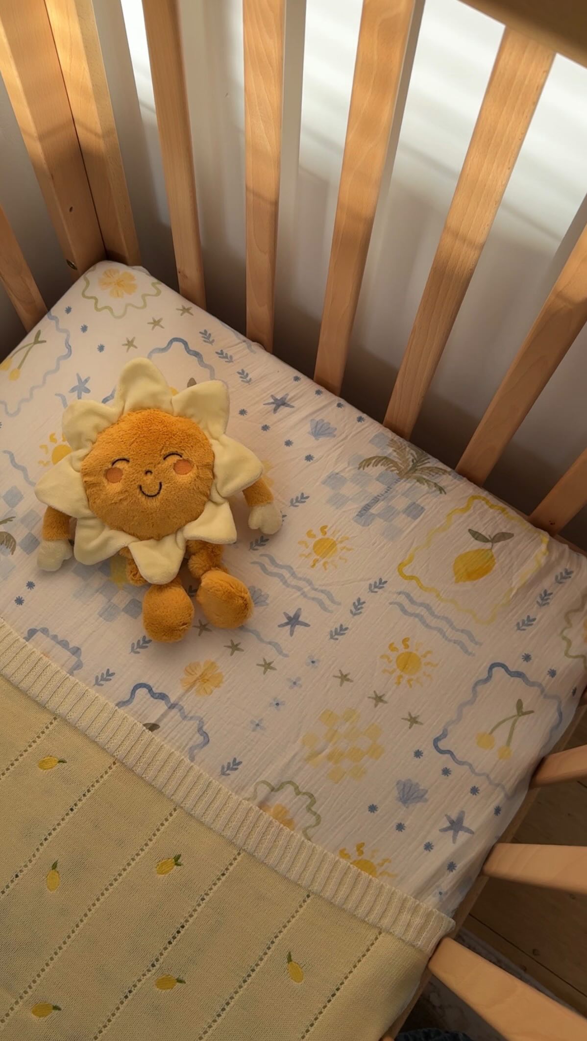 Instagram post by @saigemillgate for Adairs. Caption reads: Gentle textures, sunny details, made for little....