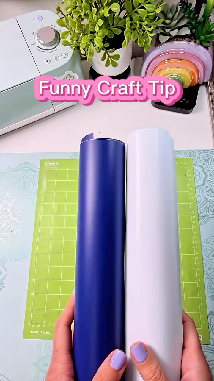 Instagram post by @colescraftingcorner for Creative Fabrica. Caption reads: 😂☕ Craft tip of the week: Use contrast to make....