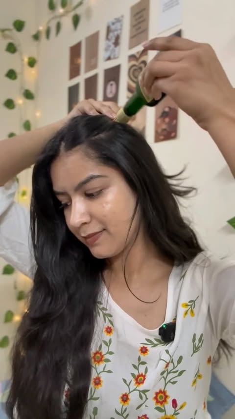 Instagram post by @anjali_verma_152 for Kesh King. Caption reads: [...] secret = the real hair transformation. Kesh....
