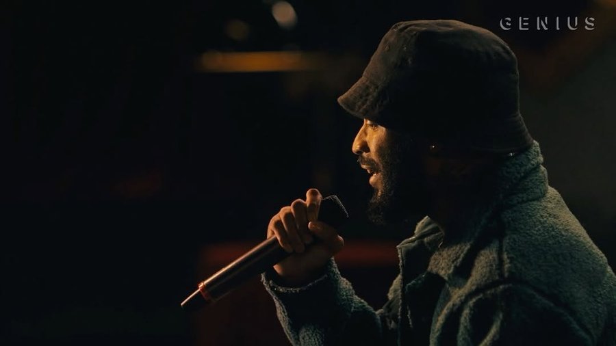 Instagram post by @lute_west9 for Genius. Caption reads: Smell like success @Genius X @PacoRabanne....