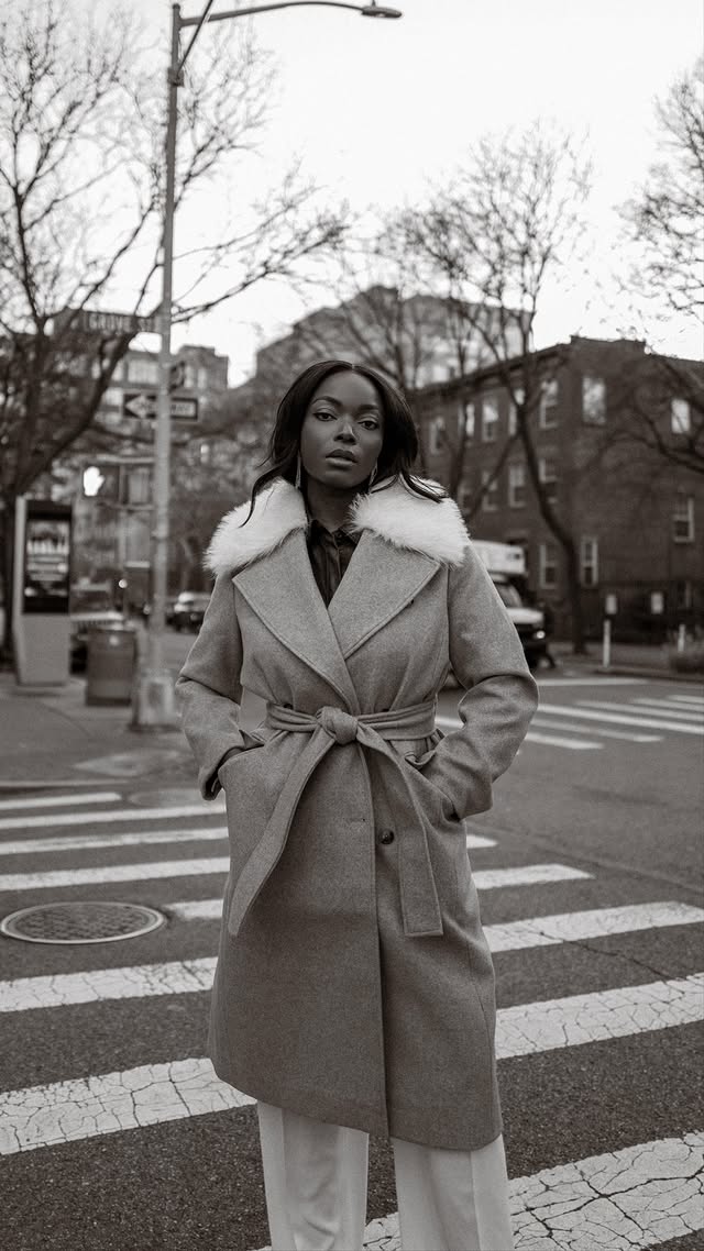 Instagram post by @cocobassey for Banana Republic Factory. Caption reads: [...] dressing for every occasion with....
