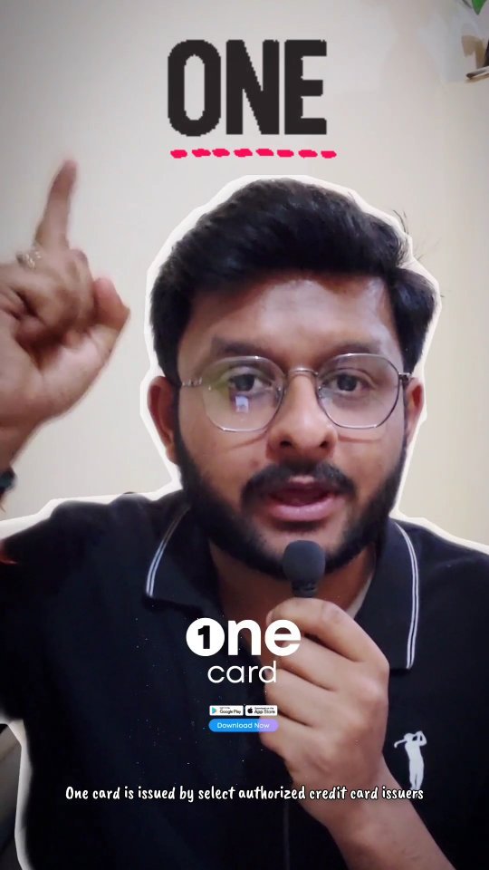 Instagram post by @techsavvyani for OneCard. Caption reads: [...] my link in the bio 2) Download the OneCard....