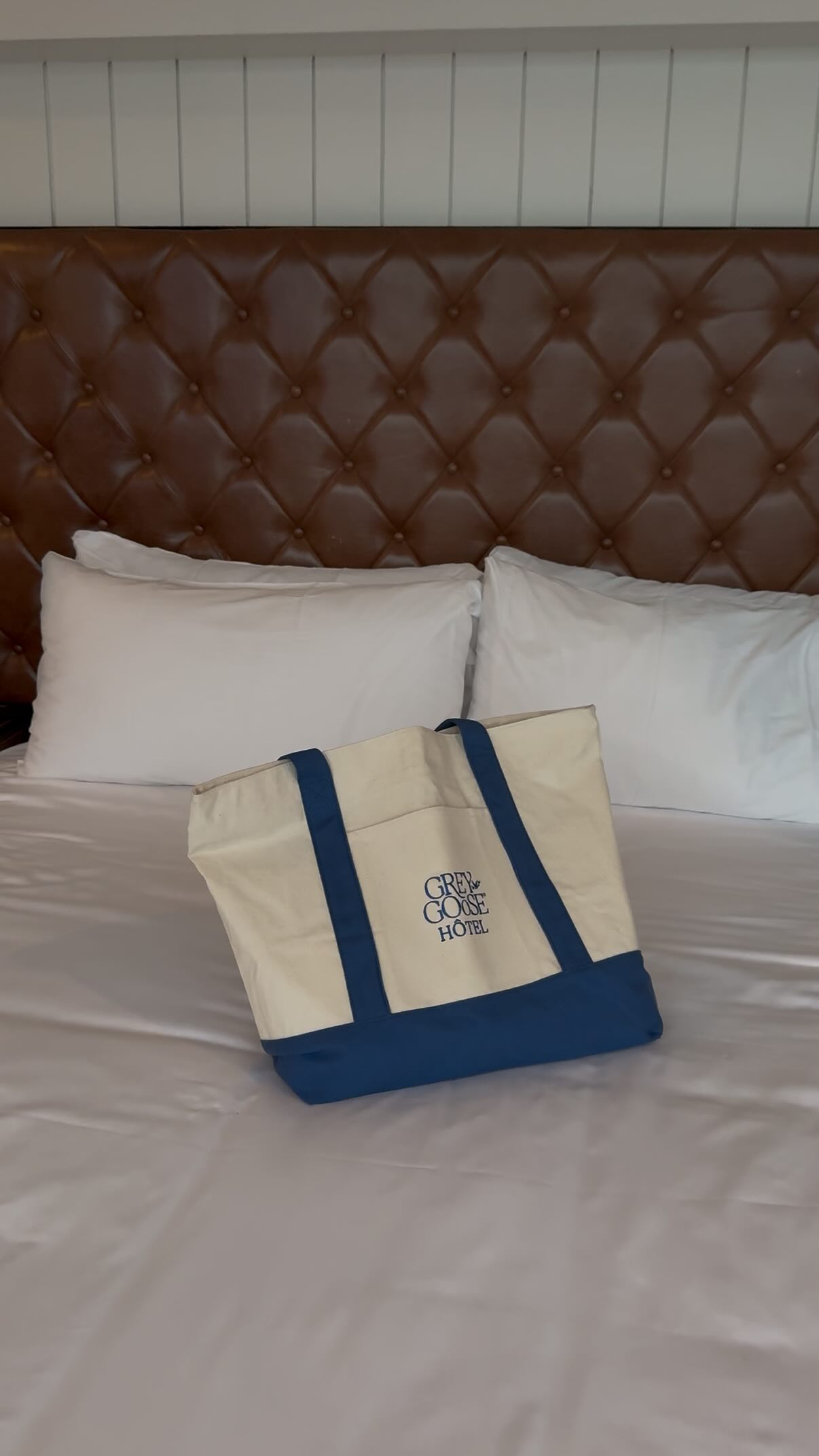 Instagram post by @madisonappel for Grey Goose. Caption reads: @greygoose staycation essentials: a slower pace,....