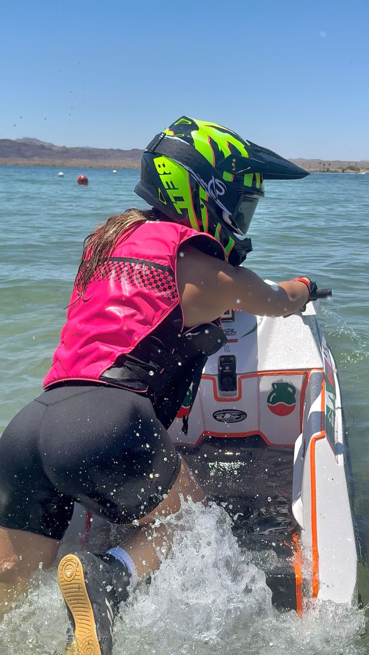 Instagram post by @sadiemir335 for Jarritos. Caption reads: new ski & I 🤪🤞🏽

@jarritos @igniteracingfuel....