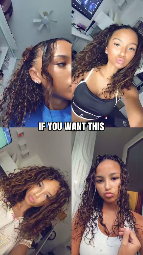 TikTok post by @k.liah10 for Bali Curls. Caption reads: @Bali Curls #faitespasflopsvp #collab #balicurls....