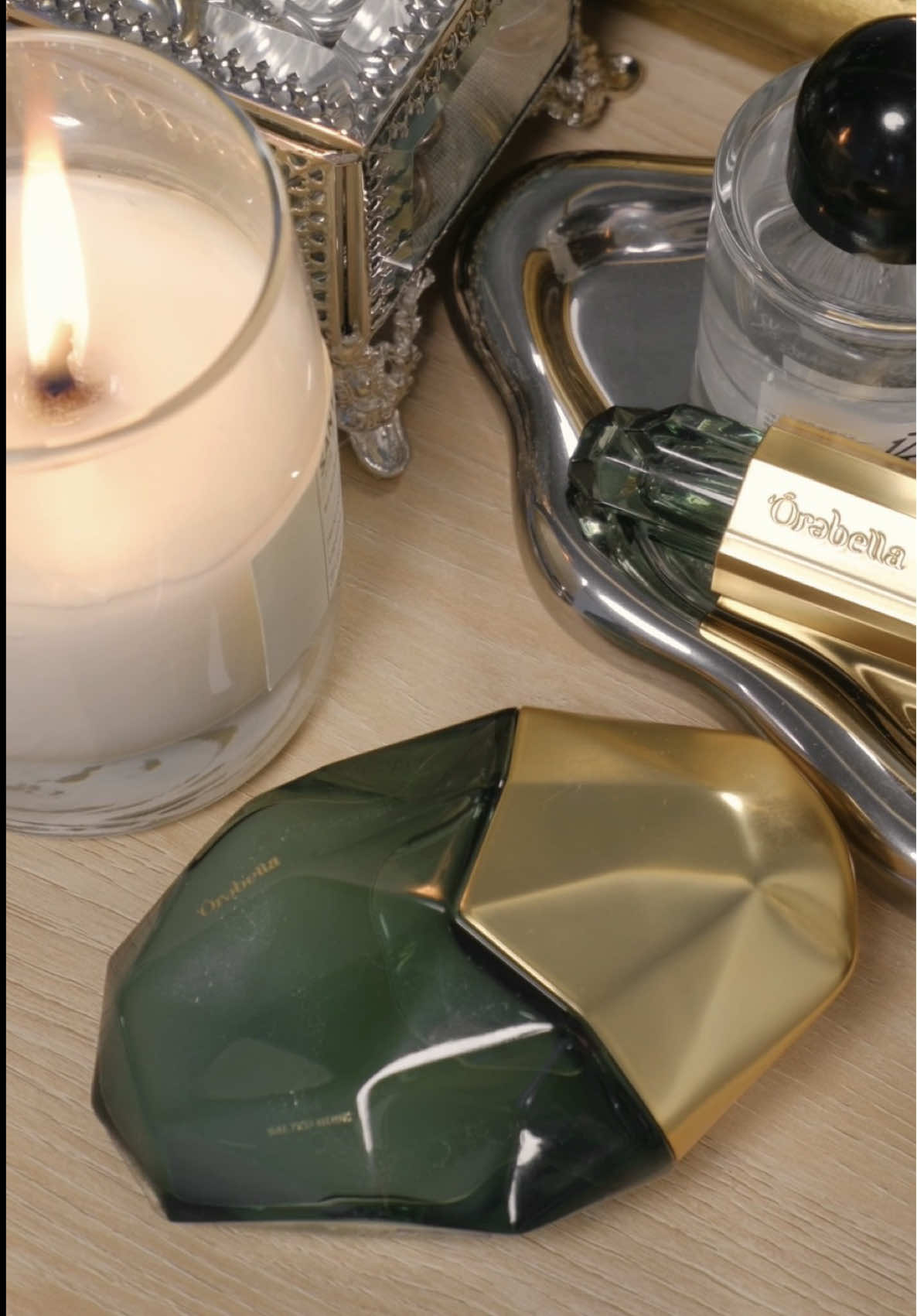 TikTok post by @jennyhsk for Orebella. Caption reads: #advertising Currently on my second travel size....