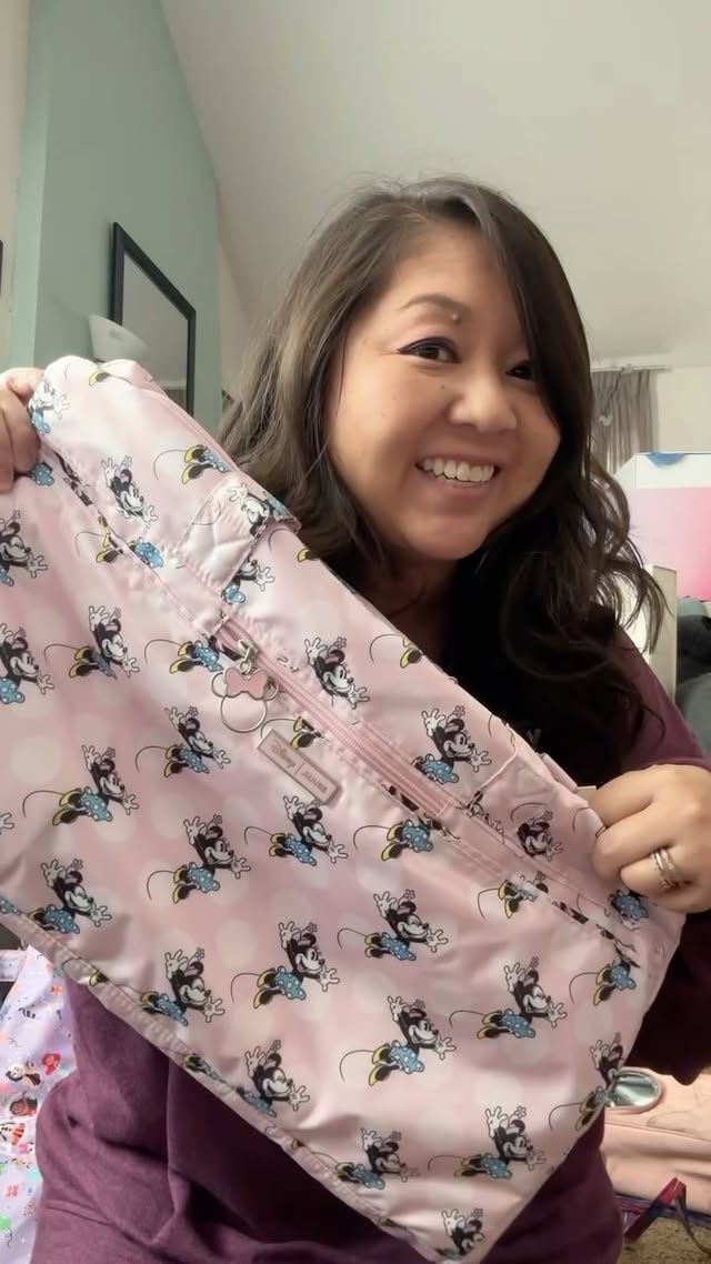 Instagram post by @littlegraythread for JuJuBe. Caption reads: A closer look at the Disney | @jujube_intl Be More....