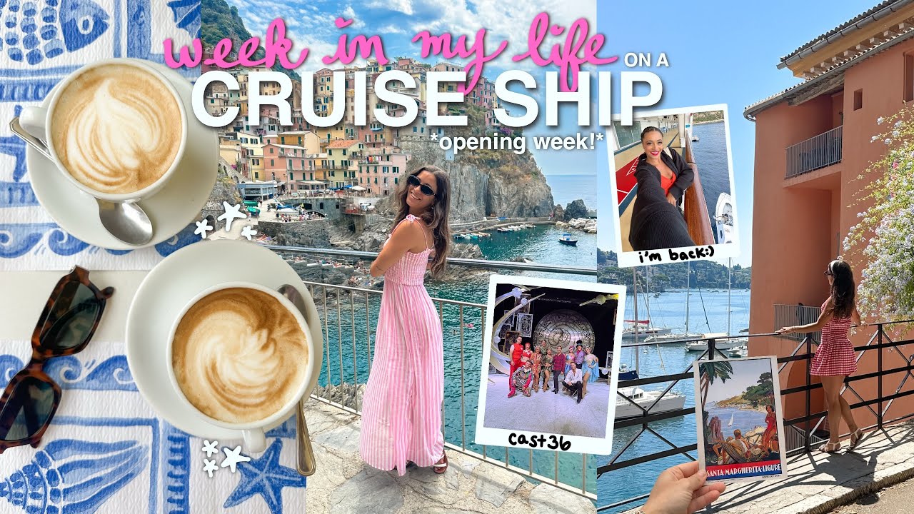 YouTube post by @jbauth for Poshmark. Caption reads: SPEND A 7 DAY CRUISE WITH ME IN EUROPE 🌊🐚🥐....