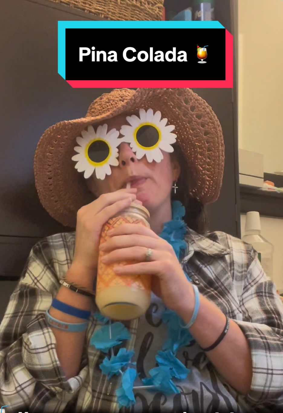 TikTok post by @gettincraftywithcandice for drinknello. Caption reads: Pina Colada is my new fave flavor!! It tastes and....