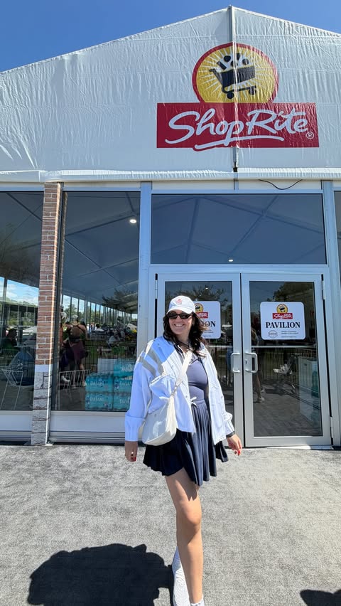 Instagram post by @megthings_ for ShopRite. Caption reads: DAY 2 SHOPRITE LPGA!! The second day at the....