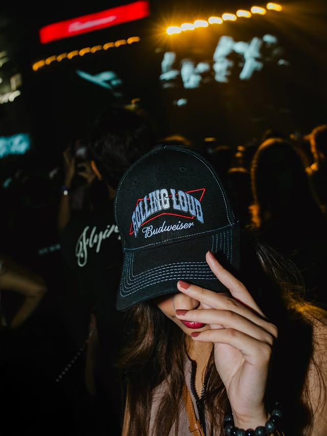 Instagram post by @sahherbambba for Budweiser. Caption reads: Doing Rolling Loud right, the Bud way.

#budweiser....