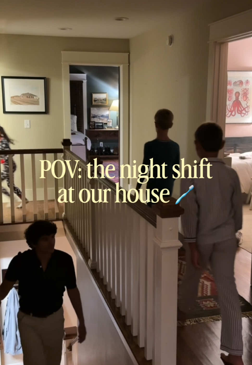TikTok post by @pjandthomas for Fridababy. Caption reads: The night shift at our house is one of the coziest....