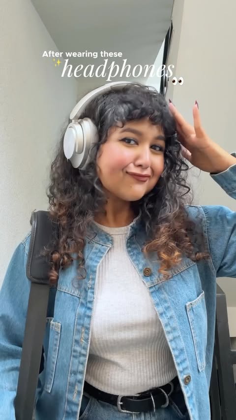 Instagram post by @thisisrusha for Noise. Caption reads: Current headphone obsession- Noise Master Buds Max....