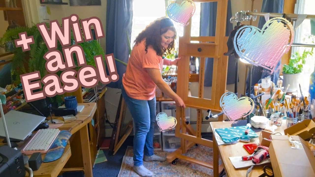 YouTube post by @winterwoodsstudio for MEEDEN ART. Caption reads: How Art Is Getting Me Through the Hardest Year of....