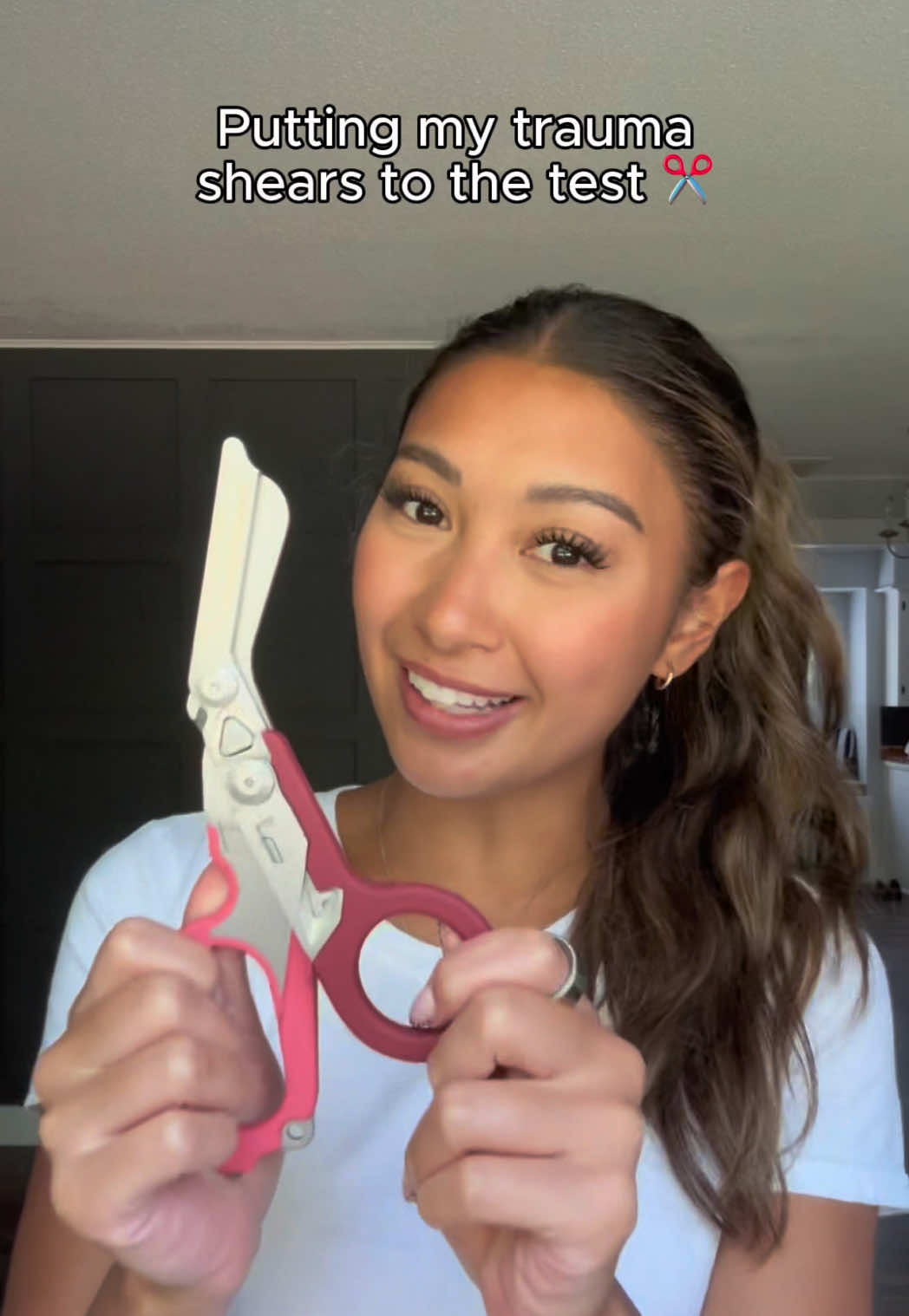 TikTok post by @jayceecabasi for Leatherman. Caption reads: I refuse to go to work without these ✂️ a nursing....