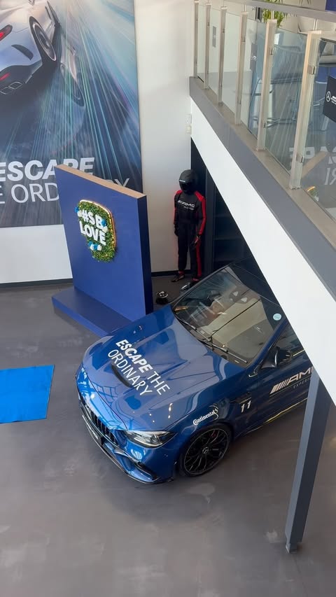 Instagram post by @rebasem for Standard Bank. Caption reads: [...] and powerful vehicles, courtesy of Standard....