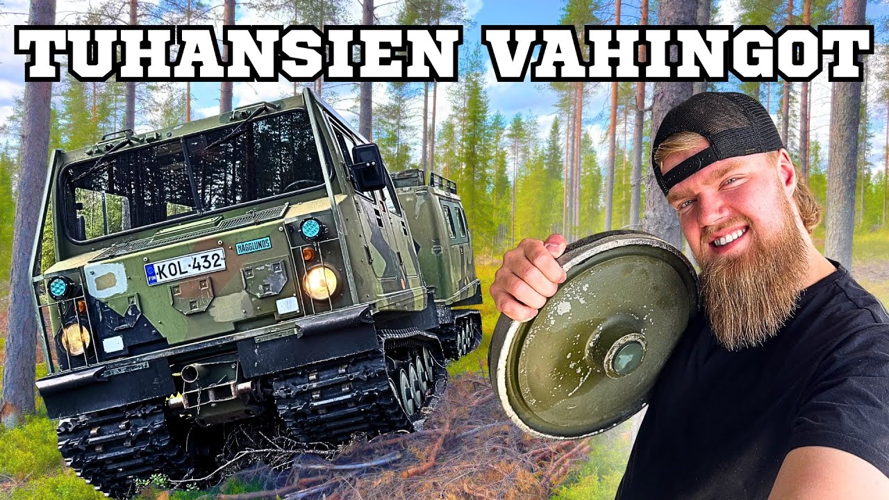 YouTube post by @rebelwerks for carVertical. Caption reads: KORJASIN BANKUN JA LÄHDIN METSÄÄN MÖYRIMÄÄN,....