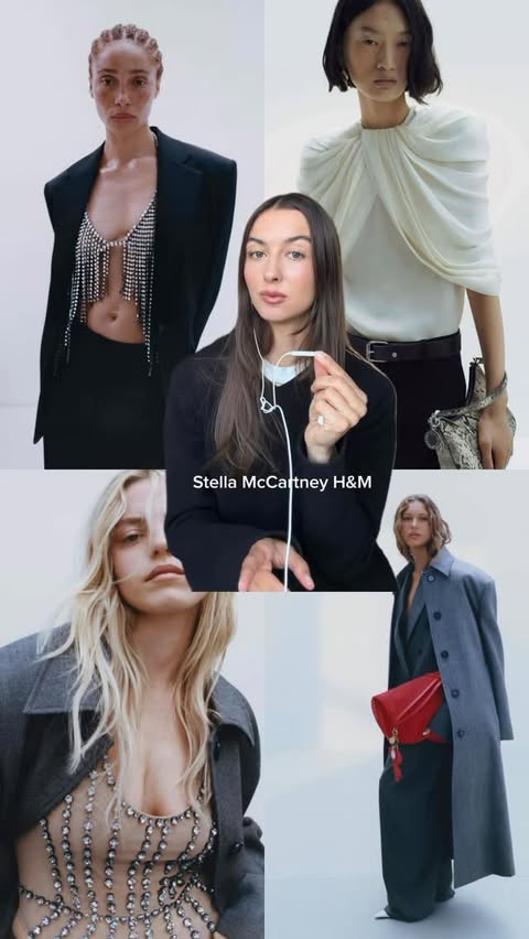 Instagram post by @laraaceliaa for Stella McCartney. Caption reads: [...] coats! let’s talk about the @hm....
