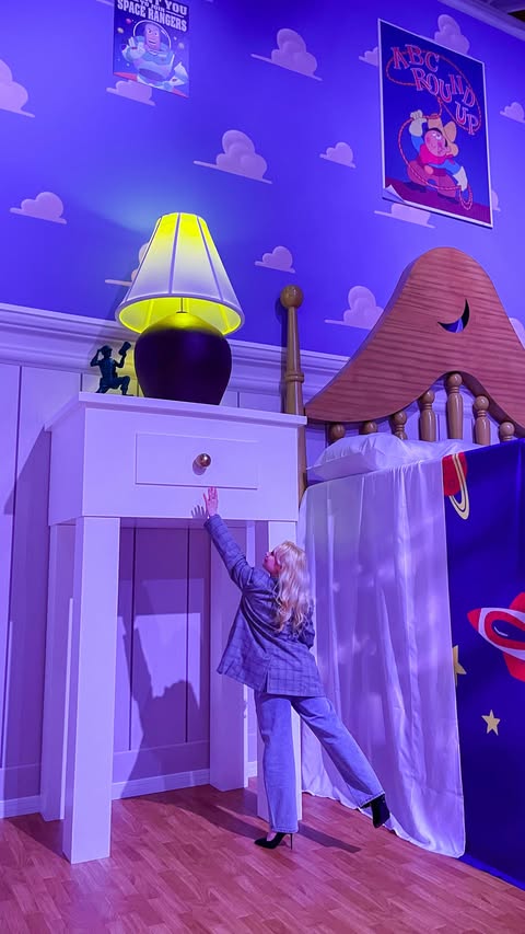 Instagram post by @magically.ronni for Pixar. Caption reads: [...] Toy Story One of the many rooms In....