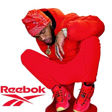 Instagram post by @realquille for First We Feast. Caption reads: [...] clean-up required. @reebokclassics X....