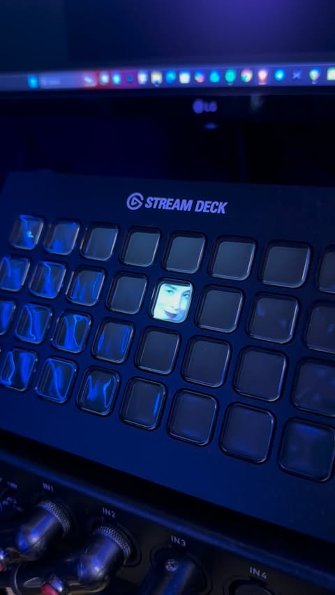 Instagram post by @sunfyretv for elgato. Caption reads: best use of @elgato stream deck 😌 #ad #partner.
