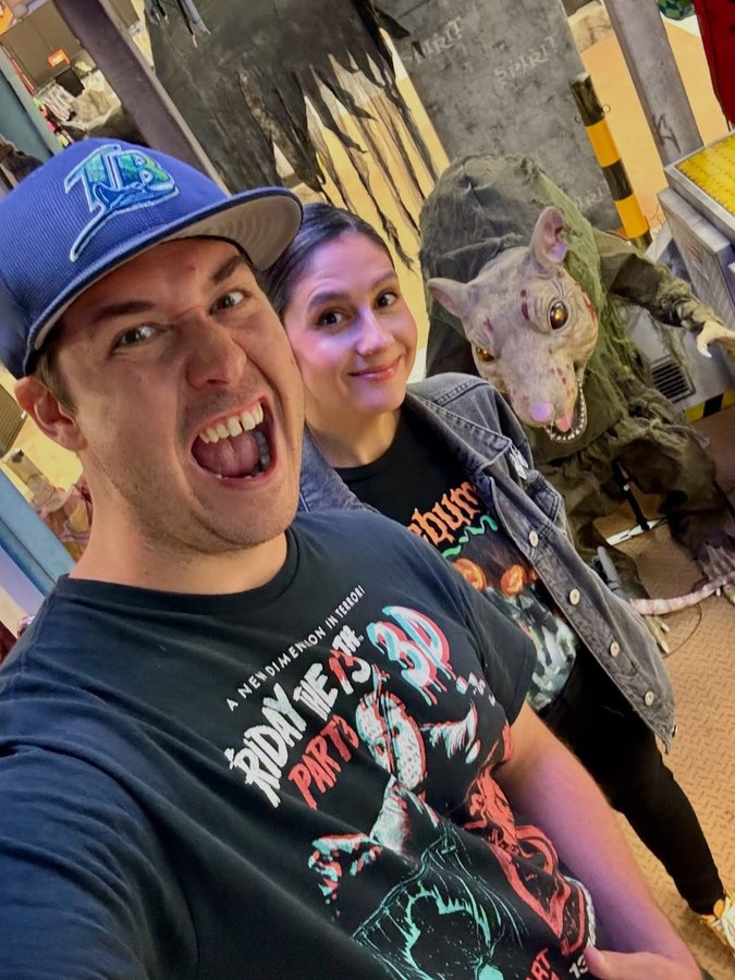 Instagram post by @tampajay for Spirit Halloween. Caption reads: It’s Time for @spirithalloween I hope you enjoy my....