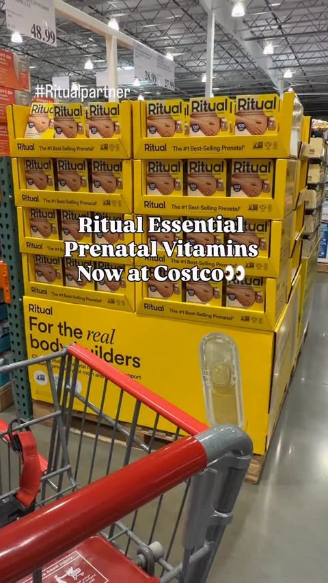 Instagram post by @costconewdeals for Ritual. Caption reads: [...] my newest discoveries from Costco! 🤍....
