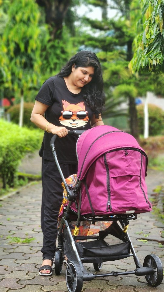 Instagram post by @the_imperfectmum for LuvLap. Caption reads: Exploring the world with Baby K is a breeze thanks....