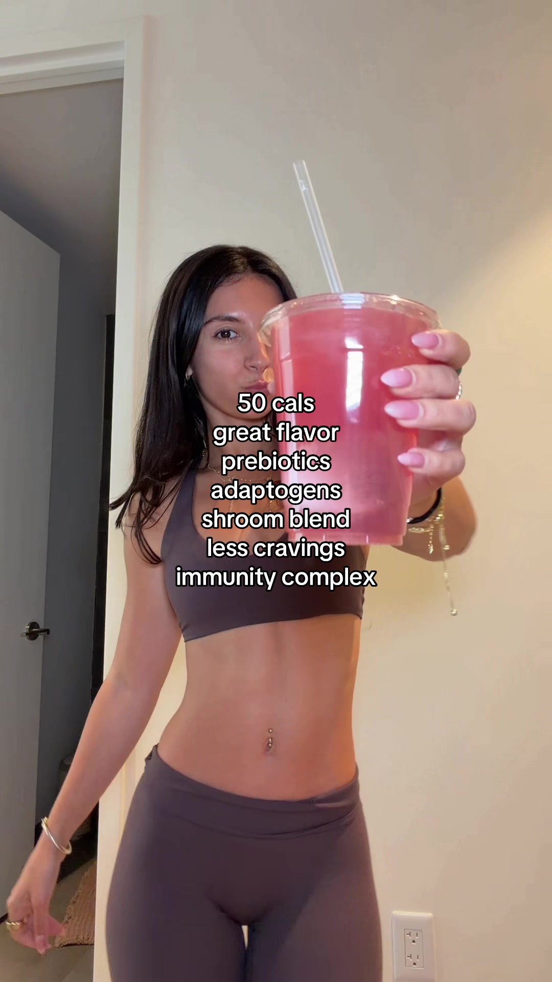 TikTok post by @_alanacalvs for Organixx. Caption reads: My summer drink of choice 🤭🫶🏼👀💪🏼 @ORGANIXX....