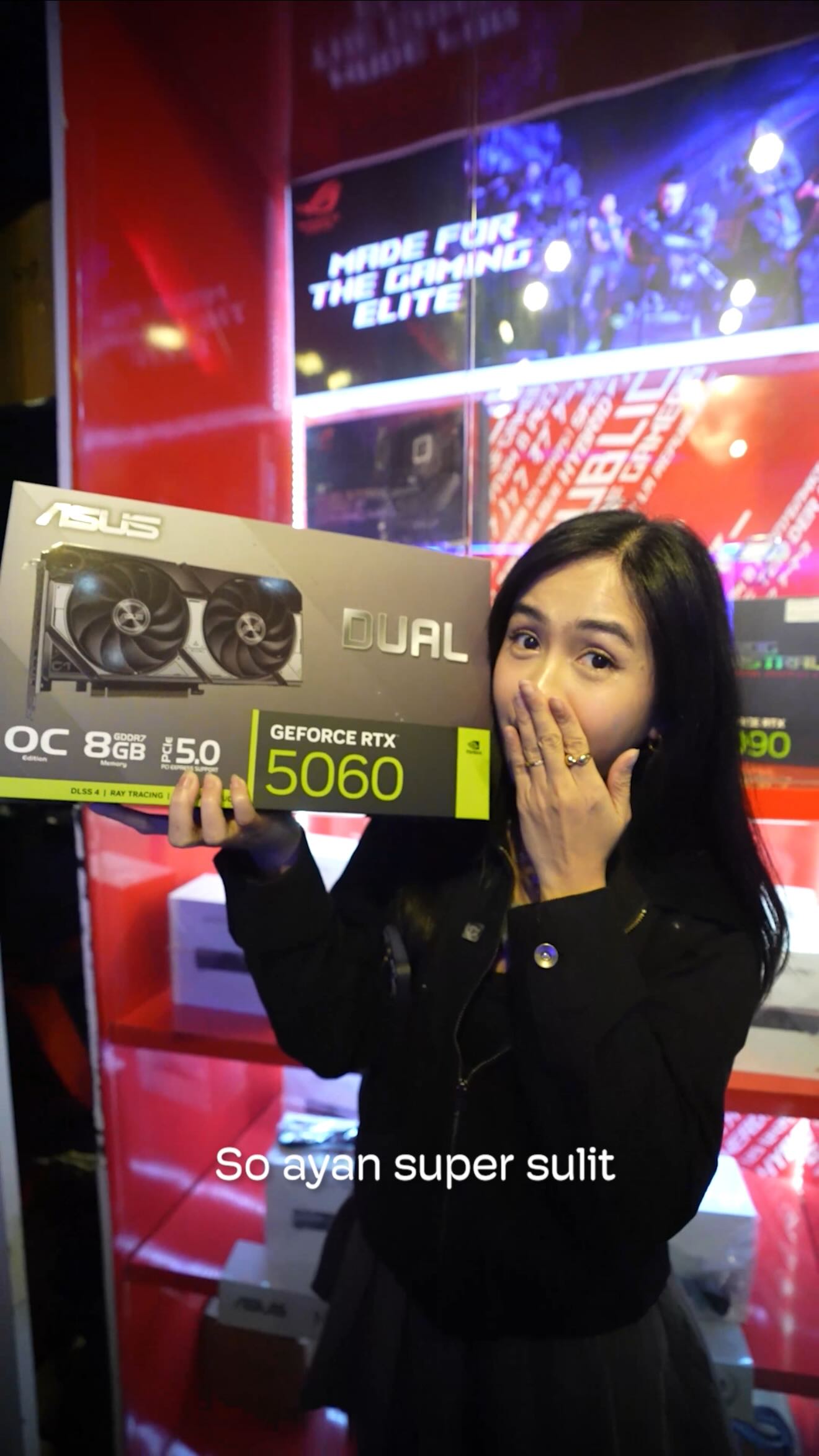 Instagram post by @pattieparaiso for NVIDIA. Caption reads: [...] it out here 🔗 Thanks to @asusph and....