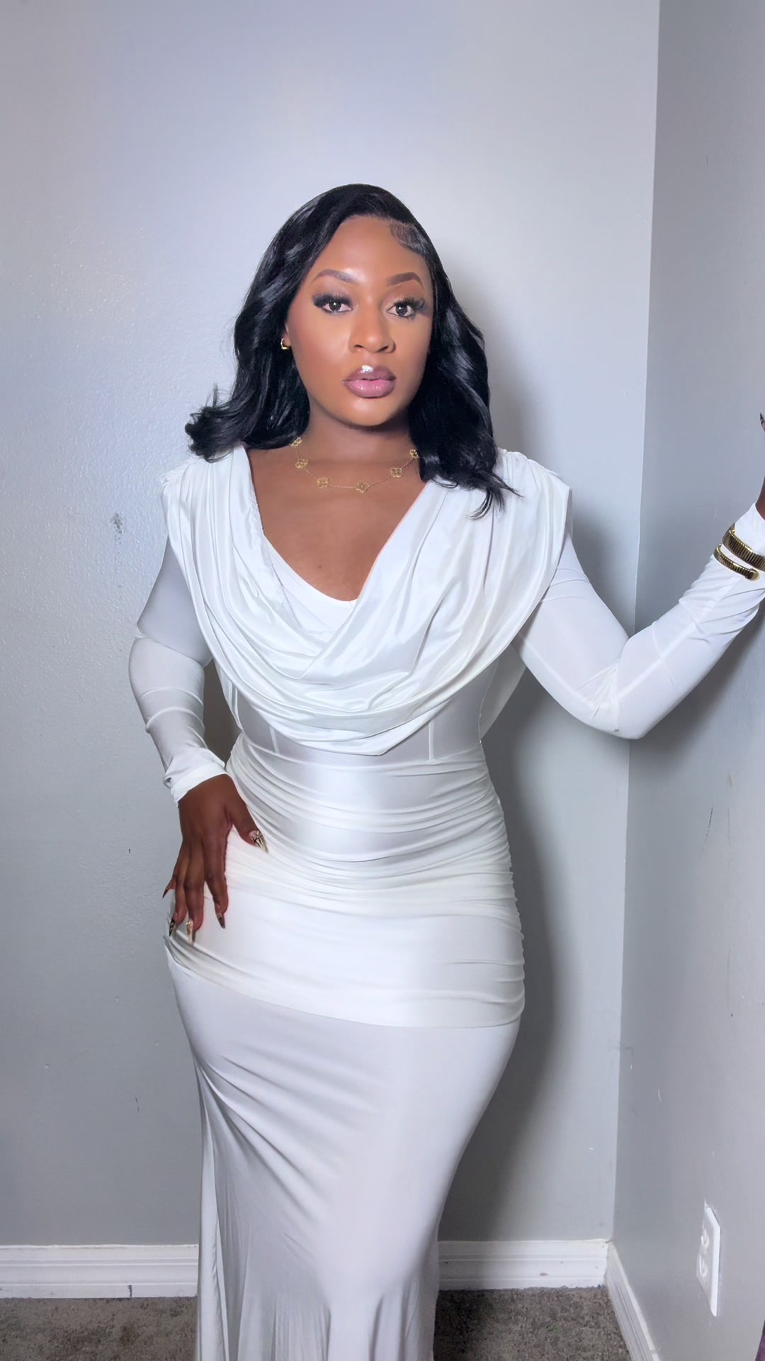 TikTok post by @oliviatati for ChicMe. Caption reads: @ChicMe_US #dress #fashiontiktok #classystyle....