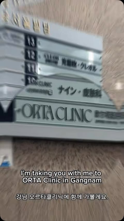 Instagram post by @_mprzchi for Orta Clinic. Caption reads: [...] had such a comfortable experience at Orta....