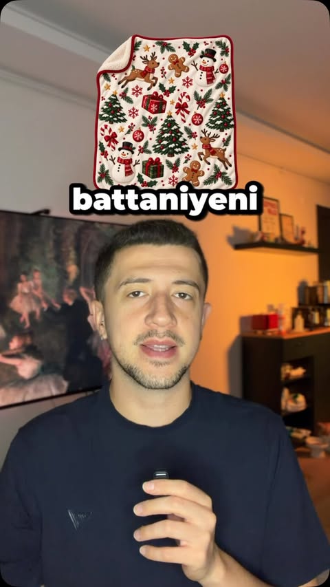 Instagram post by @cankatko for Printify. Caption reads: [...] battaniyeni tasarlayıp Amerika’ya sat!....